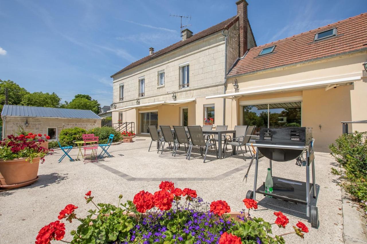 Les Ormes - Grande Maison Avec Jacuzzi Largny-sur-Automne Eksteriør billede