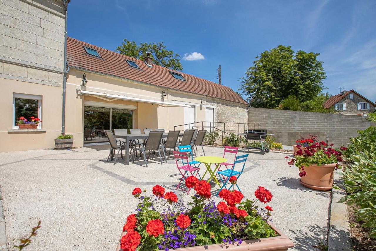 Les Ormes - Grande Maison Avec Jacuzzi Largny-sur-Automne Eksteriør billede